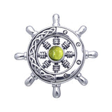 Large Celtic Ship Wheel ~ Sterling Silver Pendant Jewelry TPD069 - Jewelry