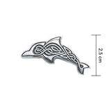Celtic Knots Silver Dolphin Pendant TPD084 - Jewelry