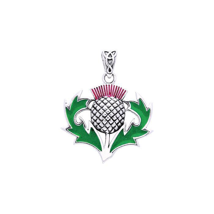 Alba Thistle Silver Pendant TPD1005 - Jewelry