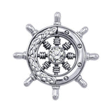 Celtic Knots Ship's Wheel Silver Pendant TPD1028 - Jewelry