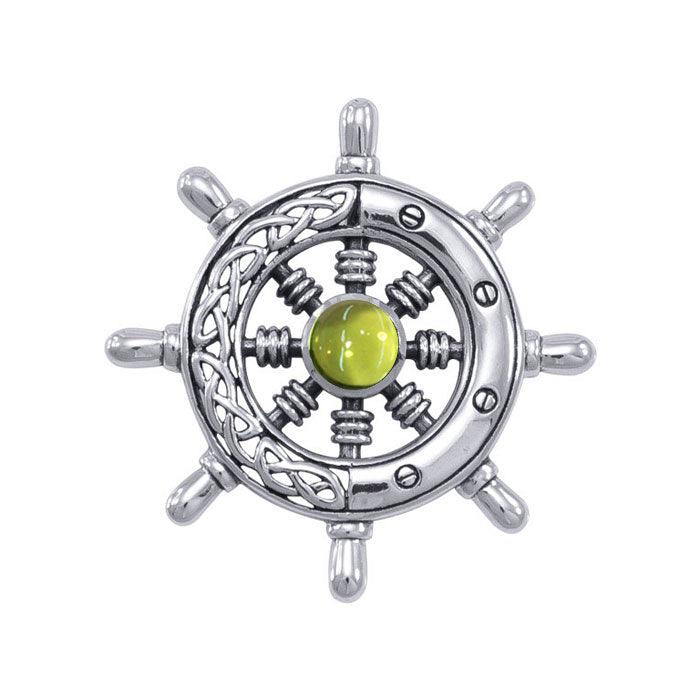 Celtic Knots Ship's Wheel Silver Pendant TPD1028 - Jewelry