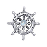 Celtic Knots Ship's Wheel Silver Pendant TPD1028 - Jewelry