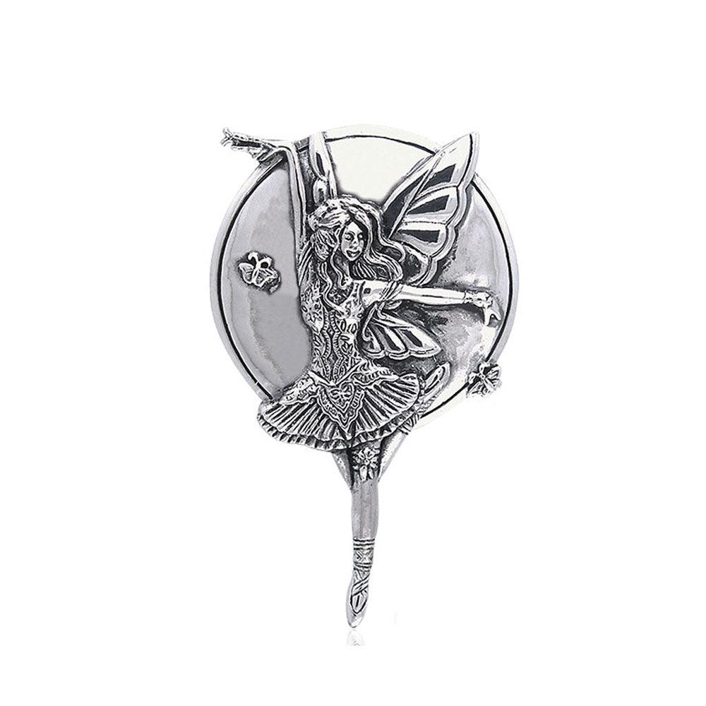 Mauve Dream Fairy Silver Pendant TPD104 - Jewelry