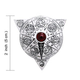 Beyond the Wonderful Transformation in Alchemical Mandala Sterling Silver Pendant TPD1123 - Jewelry