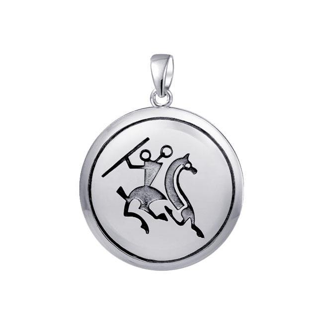 Viking Warrior Sterling Silver Pendant TPD1128 - Jewelry