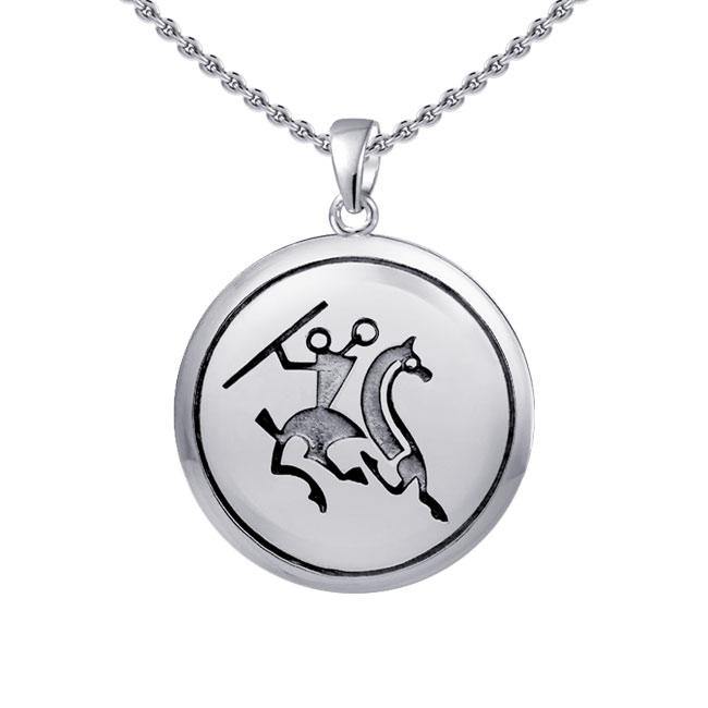 Viking Warrior Sterling Silver Pendant TPD1128 - Jewelry