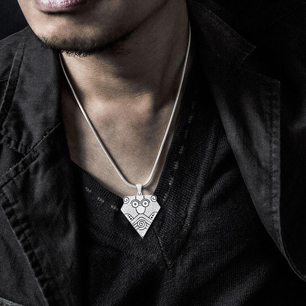 An art of exception ~ Viking Borre Sterling Silver Pendant Jewelry TPD1131 - Jewelry