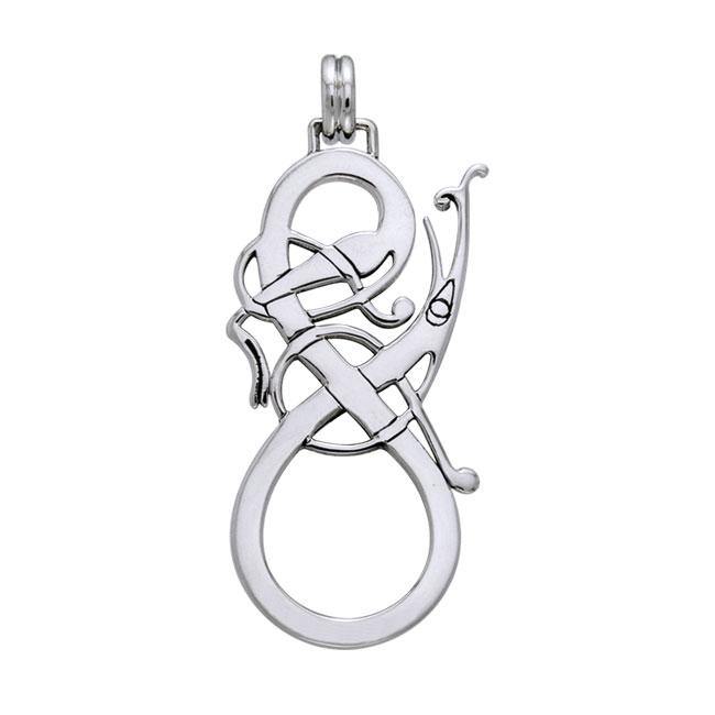 Fierce victory ~ Viking Urnes Animal Sterling Silver Pendant Jewelry TPD1136 - Jewelry