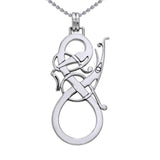 Fierce victory ~ Viking Urnes Animal Sterling Silver Pendant Jewelry TPD1136 - Jewelry