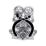 An upstanding impression to last ~ Viking Borre Courtship Sterling Silver Pendant by Courtney Davis TPD1138