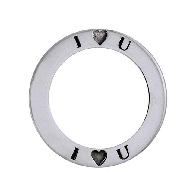I Love You Sterling Silver Ring Pendant TPD1164 - Jewelry