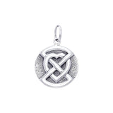 Buried Heart Sterling Silver Pendant TPD1194 - Jewelry