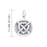 Buried Heart Sterling Silver Pendant TPD1194 - Jewelry