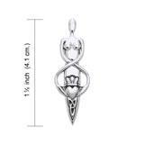 Danu Goddess Sterling Silver Pendant TPD1204 - Jewelry