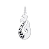 The delicate art of strength ~ Viking Urnes Sterling Silver Pendant TPD1207