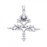 Viking Urnes Winged Beast Sterling Silver Pendant Jewelry TPD1212