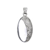 Celtic Elegant Danu Sterling Silver Pendant TPD1231