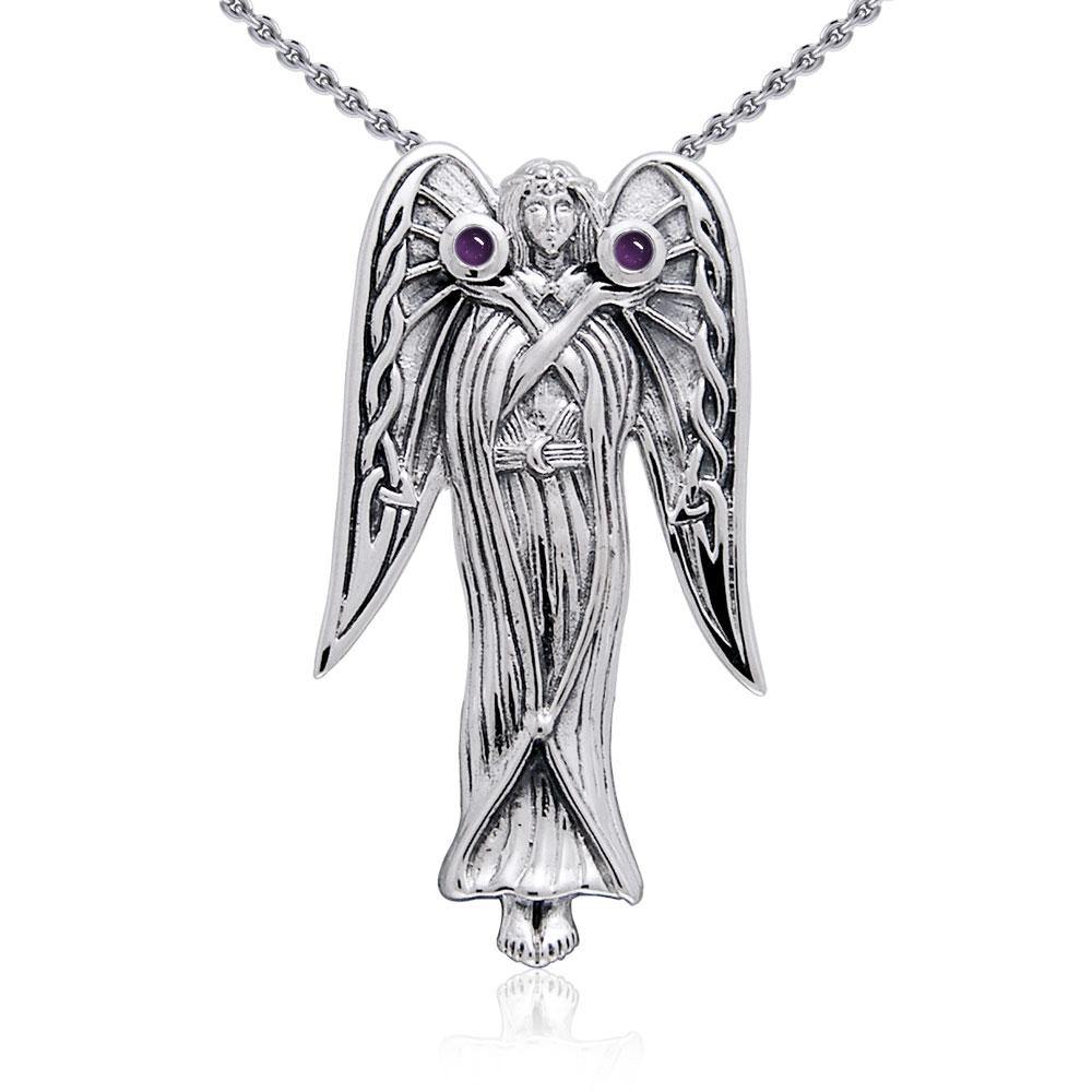 Inspirational Angel Silver Pendant TPD124 - Jewelry
