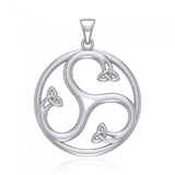 The Trinity’s imagery ~ Celtic Triquetra Sterling Silver Pendant TPD1270