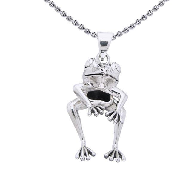 Frog Sterling Silver Pendant TPD1301 - Jewelry