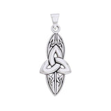 Modern Triquetra Sterling Silver Pendant TPD1312 - Jewelry