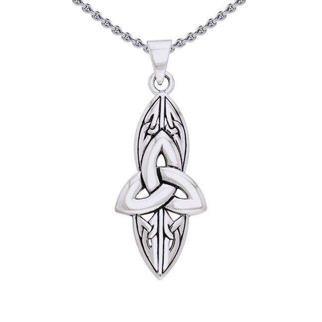 Modern Triquetra Sterling Silver Pendant TPD1312 - Jewelry