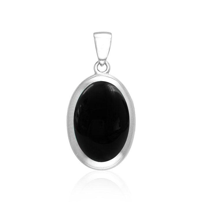 Oval Cabochon Silver Pendant TPD138 - Jewelry