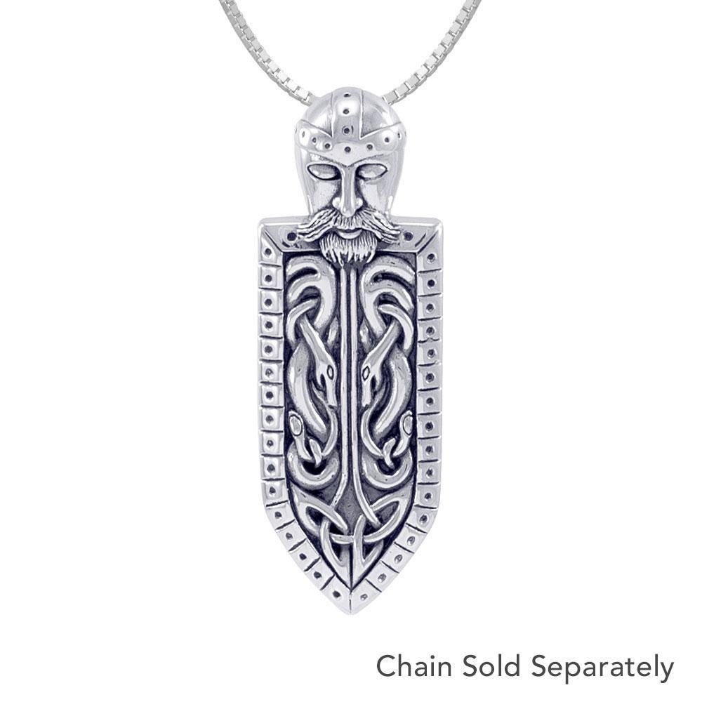 Viking God Sterling Silver Pendant TPD1661 - Jewelry