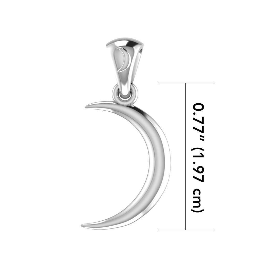 Crescent Moon Silver Pendant TPD1683 - Jewelry