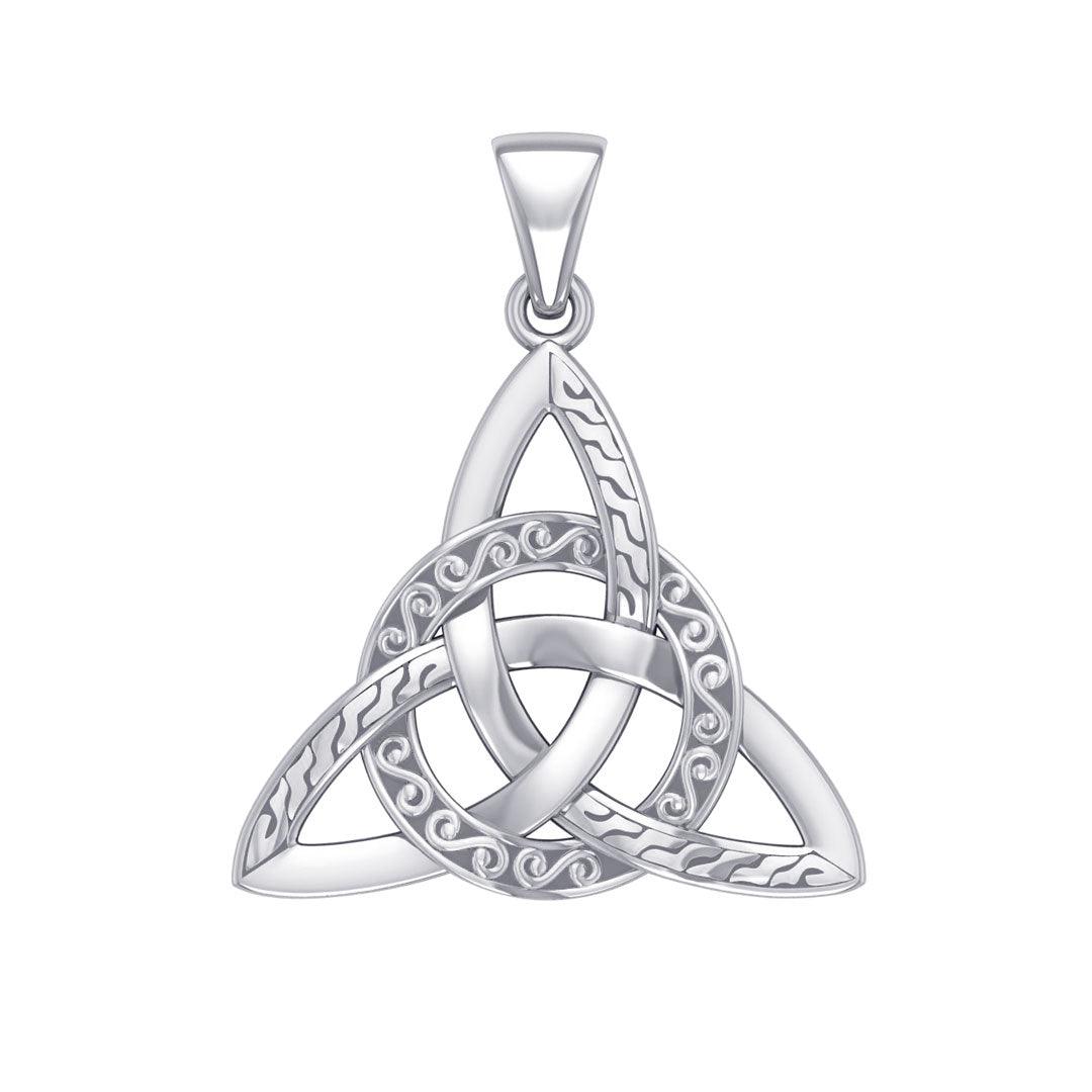 Braided Celtic Triquetra Silver Pendant TPD1814 - Jewelry