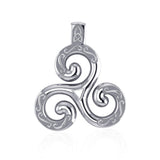 The love of the Holy Trinity ~ Celtic Triquetra Sterling Silver Pendant TPD1818