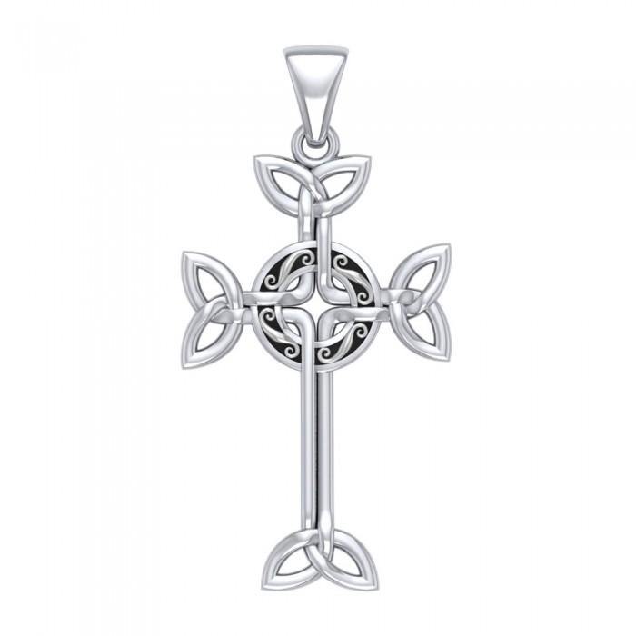Celtic Cross Silver Pendant TPD1819 - Jewelry