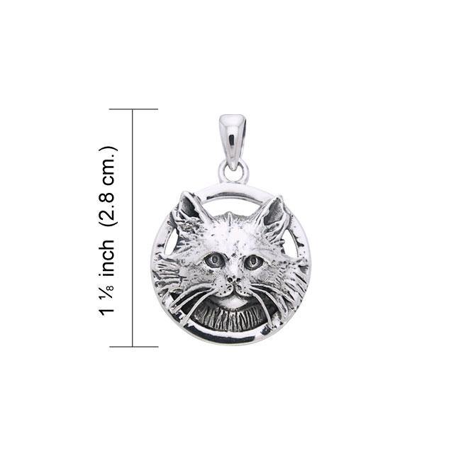 Jody Bergsma Domestic Long Hair Cat Pendant TPD1869 - Jewelry