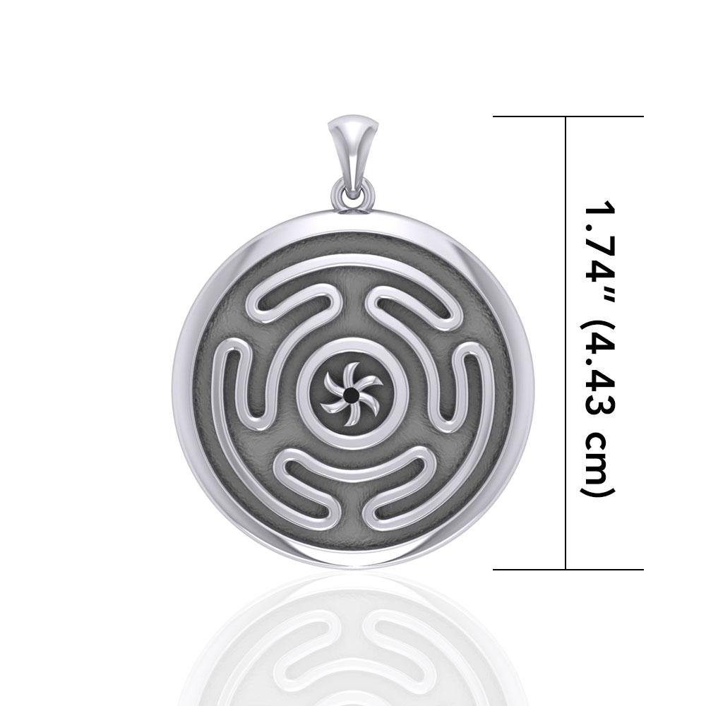 Hecate's Wheel Silver Pendant TPD1979 - Jewelry