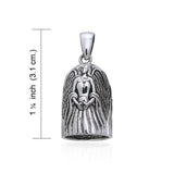 Guardian Angel Sterling Silver Bell Pendant TPD260 - Jewelry