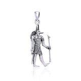 Anubis Egyptian Silver Pendant TPD2841 - Jewelry