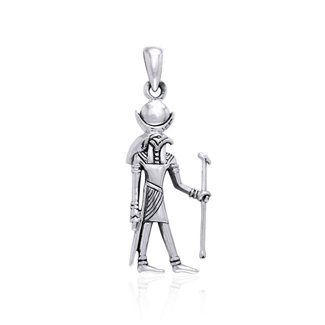 Khonsu Egyptian Silver Pendant TPD2843 - Jewelry