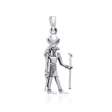 Khonsu Egyptian Silver Pendant TPD2843 - Jewelry