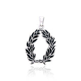 Laurel Victory Crown Silver Pendant TPD2851 - Jewelry