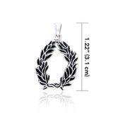 Laurel Victory Crown Silver Pendant TPD2851 - Jewelry