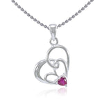 3 Heart Together Silver Pendant TPD2974 - Jewelry