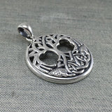 Interwoven with Birds in the Celtic Tree of Life ~ Sterling Silver Jewelry Pendant TPD3019 - Jewelry