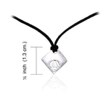 AA Symbol Silver Pendant With Nylon Cord TPD306 - Jewelry
