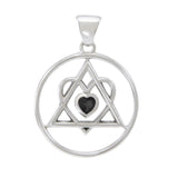 AA Heart in Recovery Silver Pendant TPD315 - Jewelry