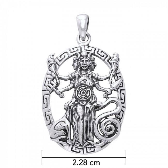 Hecate Goddess Silver Pendant TPD3179 - Jewelry