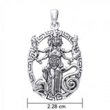 Hecate Goddess Silver Pendant TPD3179 - Jewelry