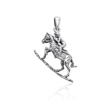 Tevis Cup Equestrian Sterling Silver Pendant TPD3269