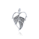 Leaf Sterling Silver Pendant TPD3333