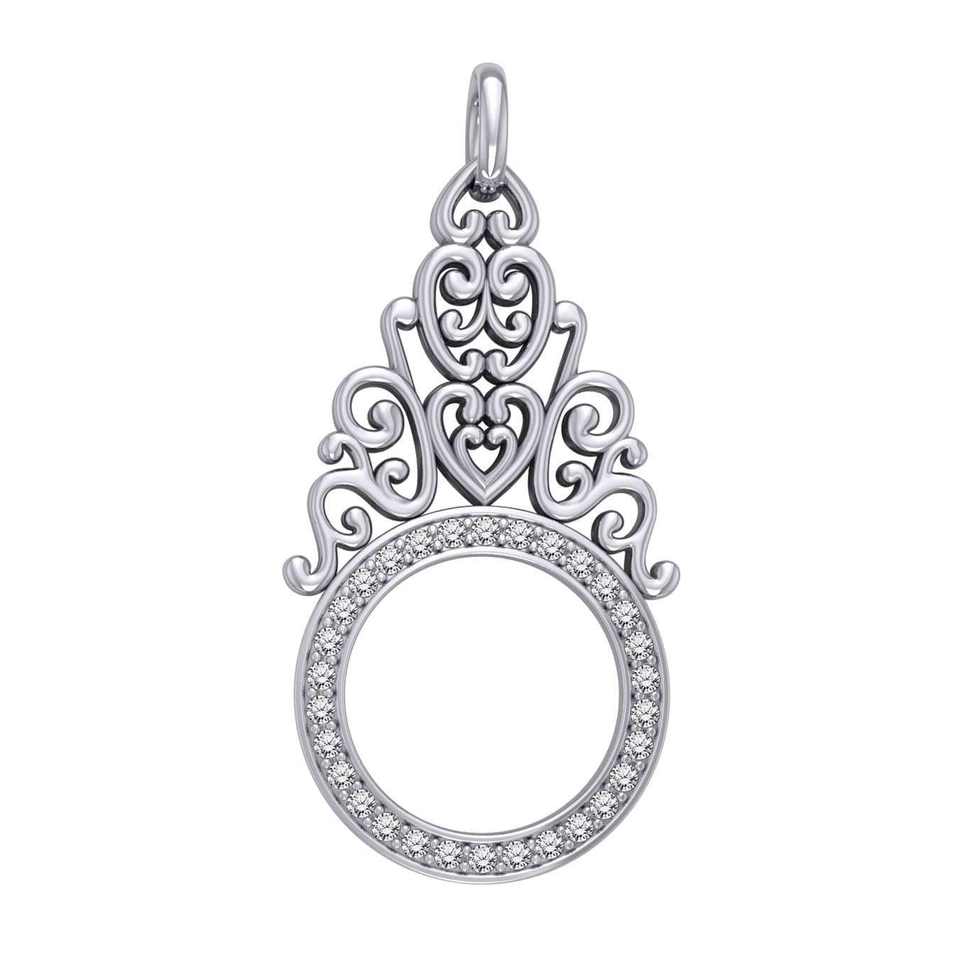 Treasured Memories are Kept in BreeZee Antique Design Silver Pendant TPD3505 - Jewelry
