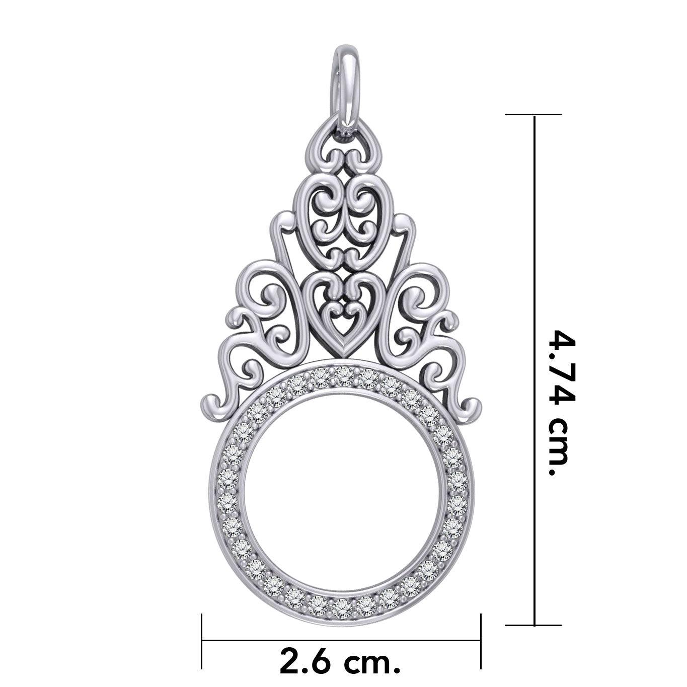 Treasured Memories are Kept in BreeZee Antique Design Silver Pendant TPD3505 - Jewelry